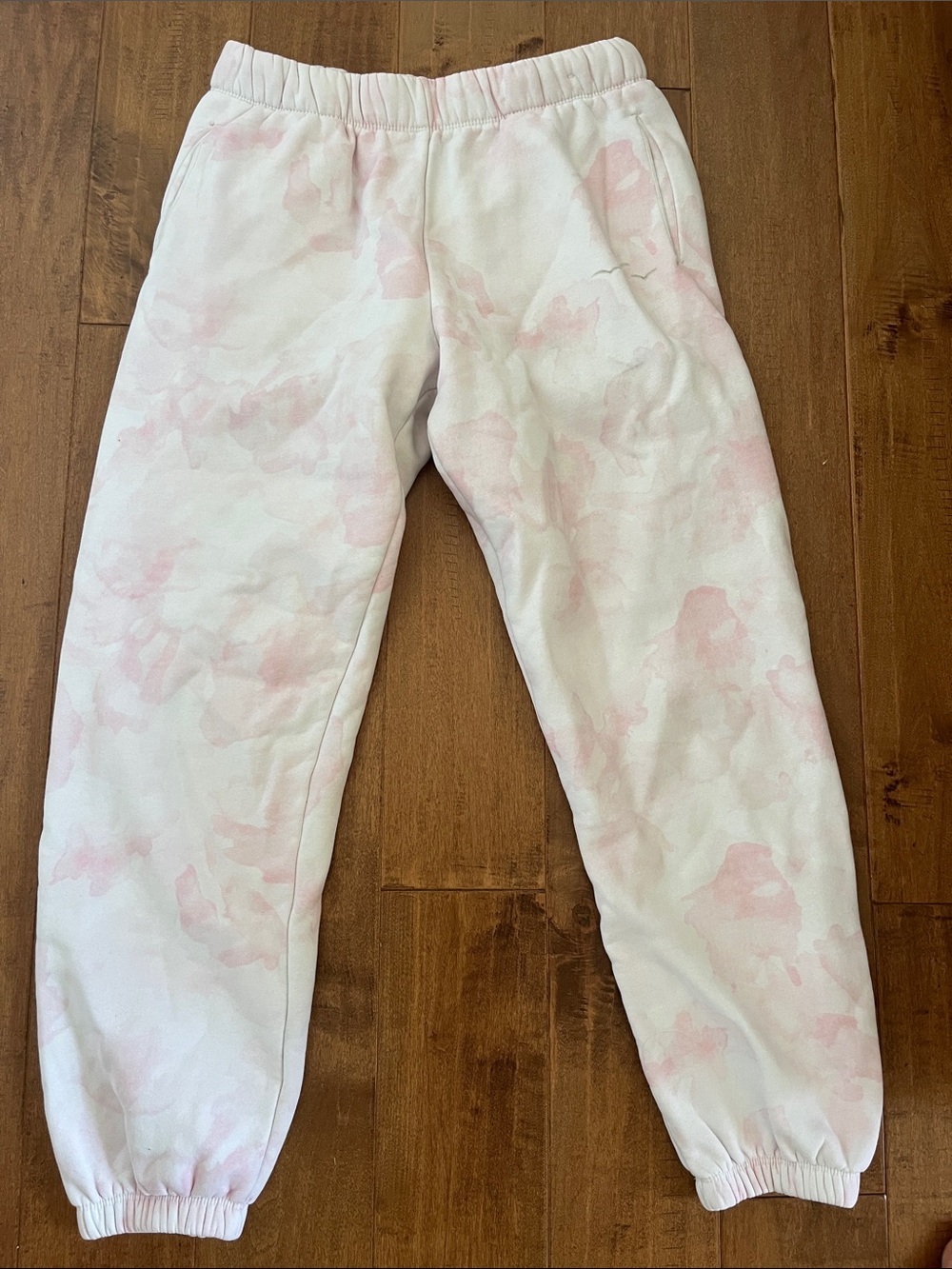 Women's Pink Tie-Dye Jogger Sweatpants